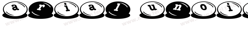 arial unoicode ms字体转换